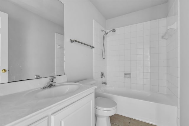 2223 Ridge Wood Ln, Sugar Land, TX 77479 - full bath featuring vanity, bathing tub / shower combination, and tile patterned floors