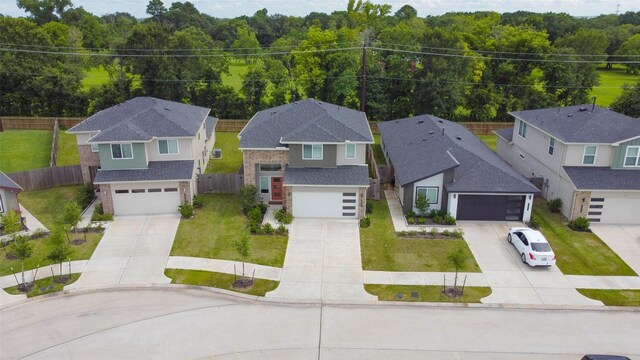 3026 Stock Orchard Ln, Houston, TX 77047 - aerial view of residential area with a forest