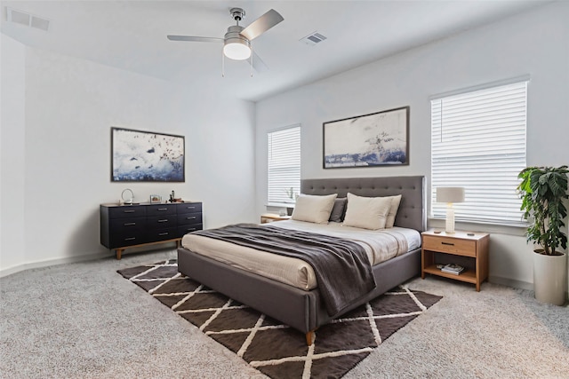 3026 Stock Orchard Ln, Houston, TX 77047 - carpeted bedroom featuring ceiling fan and baseboards