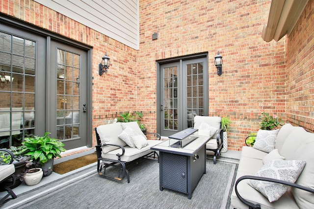 9303 Georgetown Glen Cir, Cypress, TX 77433 - view of patio / terrace featuring outdoor lounge area
