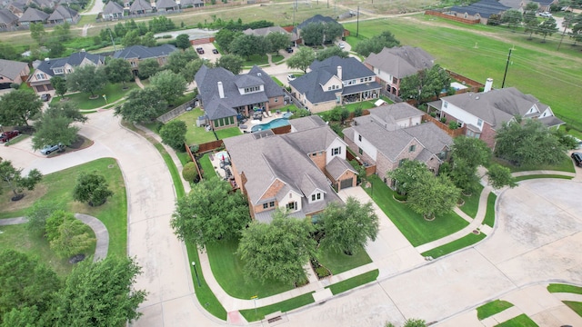 9303 Georgetown Glen Cir, Cypress, TX 77433 - aerial view of property's location with nearby suburban area