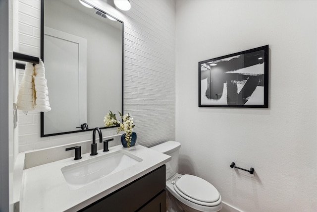 1132 Wakefield Dr, Houston, TX 77018 - half bathroom with toilet and vanity