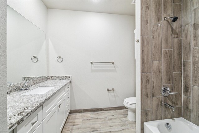 9412 Crofton St, Houston, TX 77016 - full bathroom featuring vanity and washtub / shower combination