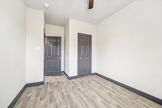 9412 Crofton St, Houston, TX 77016 - unfurnished room featuring light wood finished floors and ceiling fan