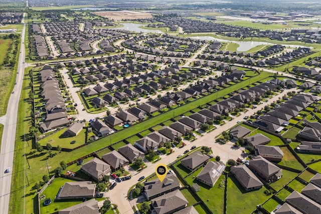 4330 Barchetta Trl, Katy, TX 77493 - aerial overview of property's location featuring nearby suburban area and a large body of water