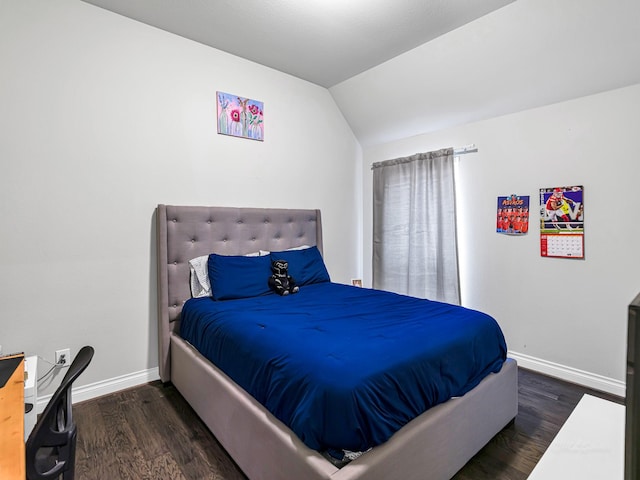 4006 Trento Ct, Katy, TX 77493 - bedroom featuring vaulted ceiling, wood finished floors, and a desk