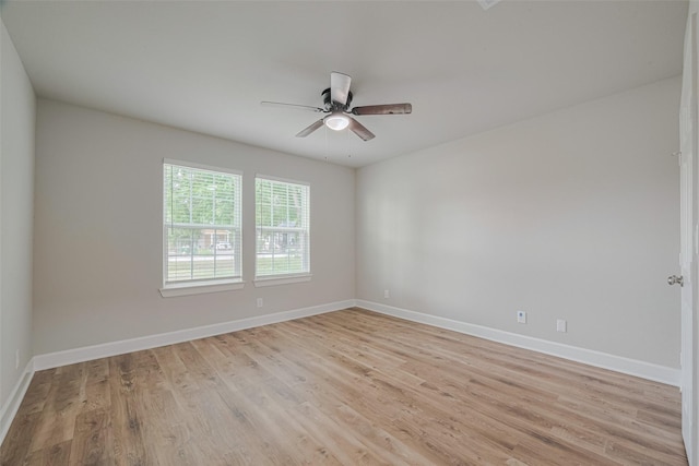 3514 Fuqua St, Houston, TX 77047 - unfurnished room with ceiling fan and light wood-style floors