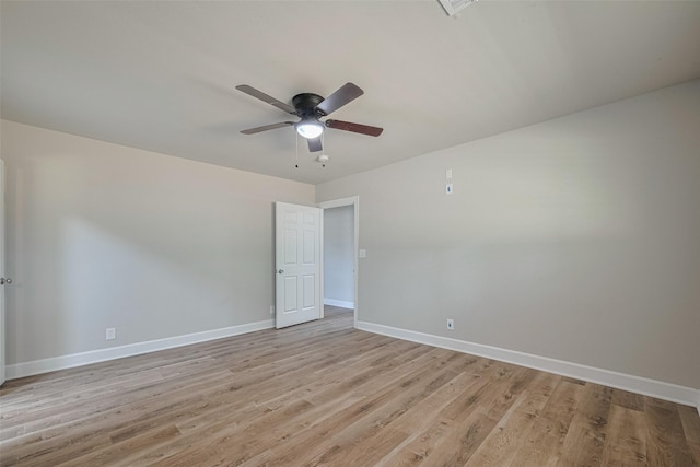 3514 Fuqua St, Houston, TX 77047 - empty room featuring light wood-style floors and a ceiling fan