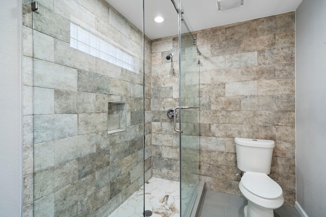 23401 Termini San Luis Pass Rd, Galveston, TX 77554 - full bath featuring a stall shower and recessed lighting