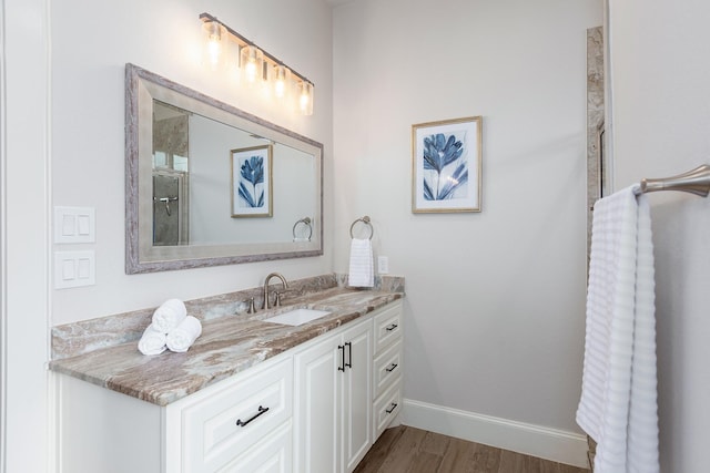 27647 N Salado Ct, Splendora, TX 77372 - full bath with wood finished floors and vanity
