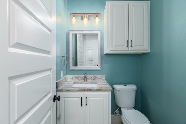27647 N Salado Ct, Splendora, TX 77372 - half bathroom featuring vanity and toilet