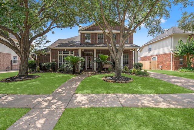5814 Ashley Spring Ct, Katy, TX 77494 - view of front of home with brick siding and a gate