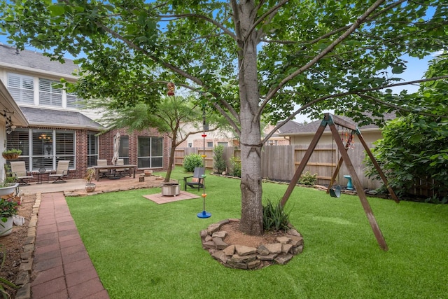 5814 Ashley Spring Ct, Katy, TX 77494 - view of yard featuring a patio