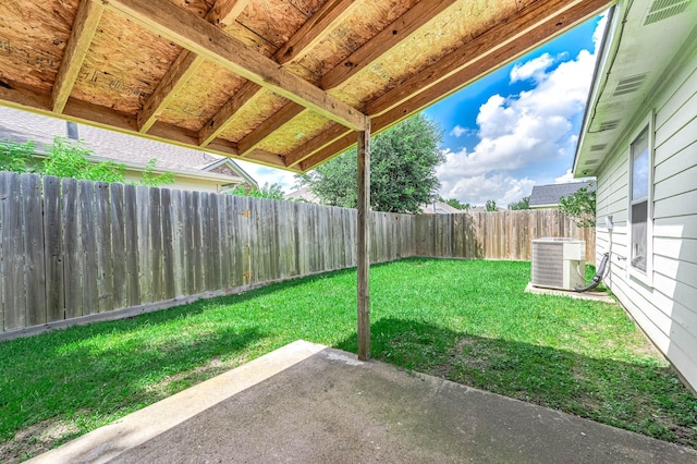 9911 Pierre Ct, Houston, TX 77089 - fenced backyard with a patio