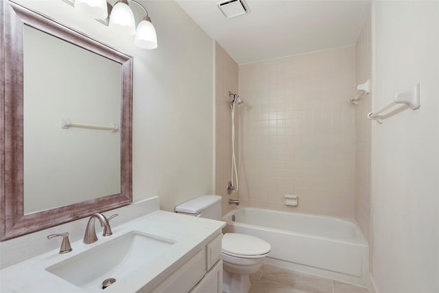 28 Sawmill Grove Ln, The Woodlands, TX 77380 - full bathroom with vanity, bathtub / shower combination, and tile patterned floors