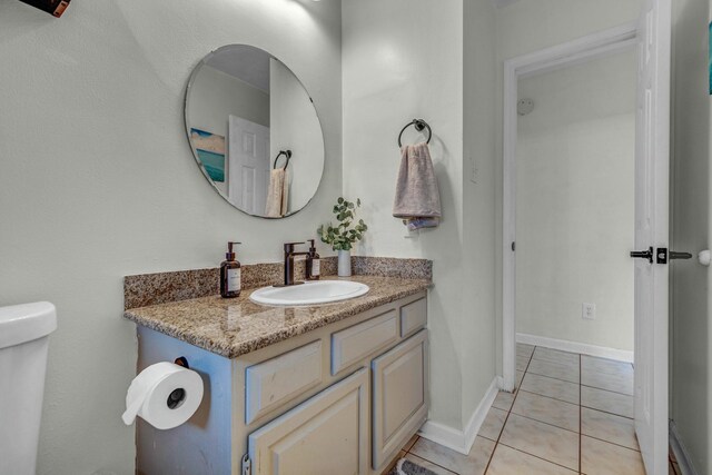 8222 Viny Ridge Dr, Houston, TX 77083 - bathroom featuring vanity and tile patterned flooring