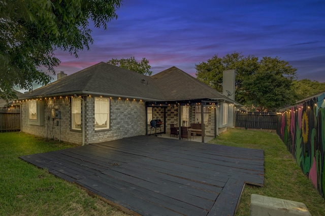 8222 Viny Ridge Dr, Houston, TX 77083 - deck featuring a fenced backyard and grilling area