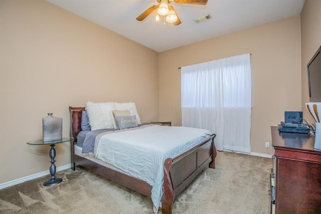 6242 Agassi Ace Ct, Spring, TX 77379 - bedroom with light colored carpet and ceiling fan