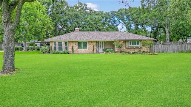 3220 Patricia Ln, Pearland, TX 77581 - ranch-style house with a chimney