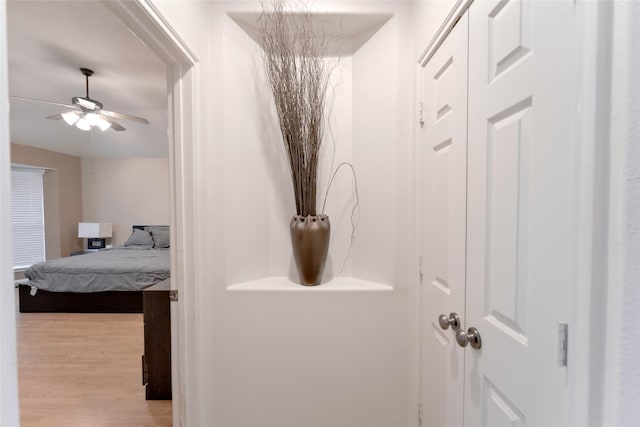 20710 Wagon Bridge Ln, Cypress, TX 77433 - hall with wood finished floors