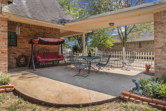 215 Enchanted Estates Dr, Crockett, TX 75835 - view of patio / terrace with outdoor dining area