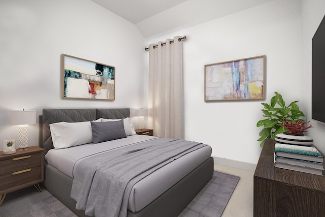 2603 Merlin Way, Katy, TX 77493 - carpeted bedroom featuring lofted ceiling