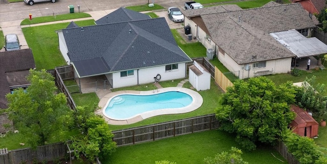 16223 White Star Dr, Houston, TX 77062 - view of pool with a fenced backyard