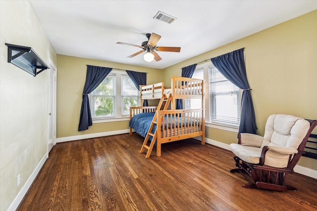 1731 Marshall St, Houston, TX 77098 - bedroom featuring wood finished floors and a ceiling fan