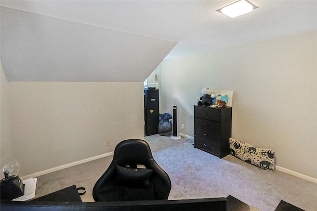 2706 Meadow Ln, La Marque, TX 77568 - carpeted office space with lofted ceiling and baseboards