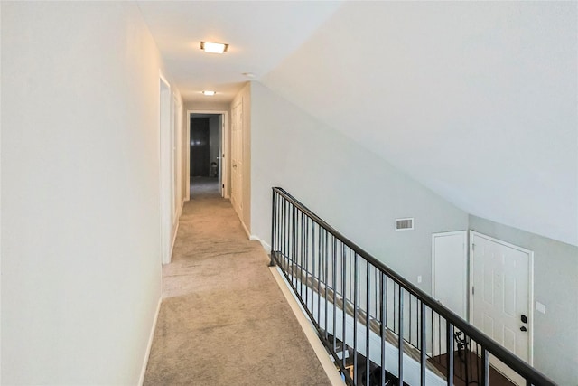 2706 Meadow Ln, La Marque, TX 77568 - hall with light colored carpet and lofted ceiling