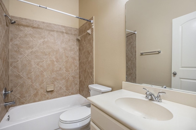 13604 Rainwater Dr, Pearland, TX 77584 - full bathroom with bathtub / shower combination and vanity