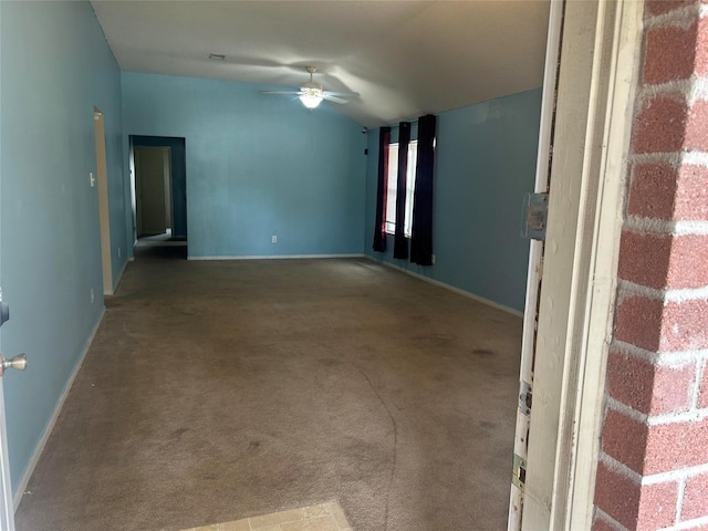 15806 Pin Oak Ridge St, Houston, TX 77073 - carpeted spare room featuring a ceiling fan and baseboards