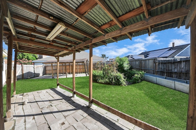 6643 Briar Glade Dr, Houston, TX 77072 - fenced backyard featuring a patio area