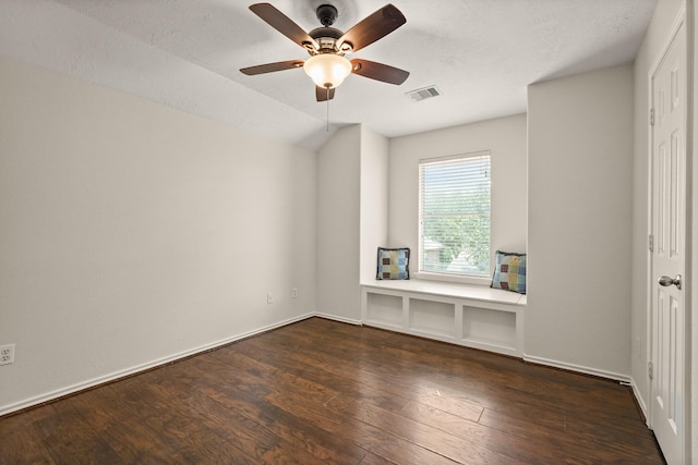 5003 Blanco Dr, Pearland, TX 77584 - unfurnished room featuring wood-type flooring, a ceiling fan, and lofted ceiling