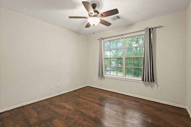 5003 Blanco Dr, Pearland, TX 77584 - empty room featuring a ceiling fan and dark wood-style floors