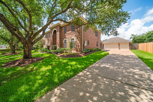 1808 Brookside Dr, Friendswood, TX 77546 - view of front facade featuring brick siding and a garage