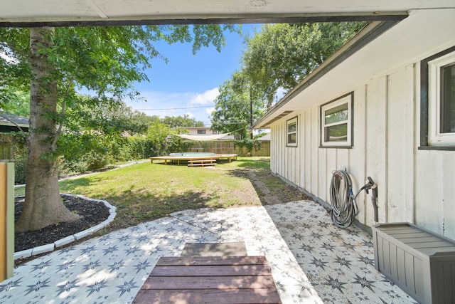 5411 Meadow Creek Ln, Houston, TX 77017 - view of yard with a patio area