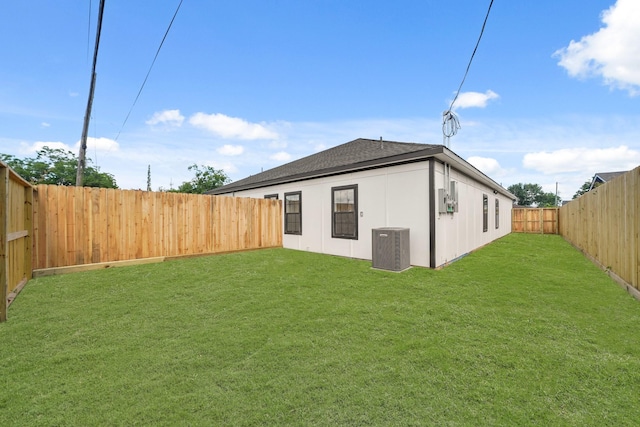6206 Lyndhurst Dr, Houston, TX 77087 - rear view of property featuring a fenced backyard and a shingled roof