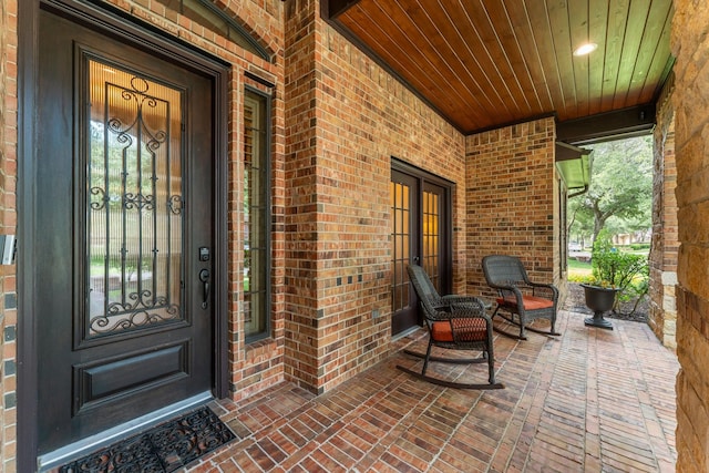 12218 Johns Enterprise Ct, Cypress, TX 77433 - entrance to property with brick siding and a porch