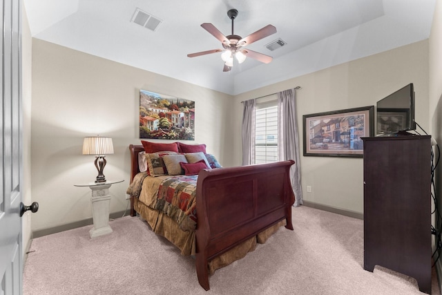 12218 Johns Enterprise Ct, Cypress, TX 77433 - carpeted bedroom with baseboards and ceiling fan