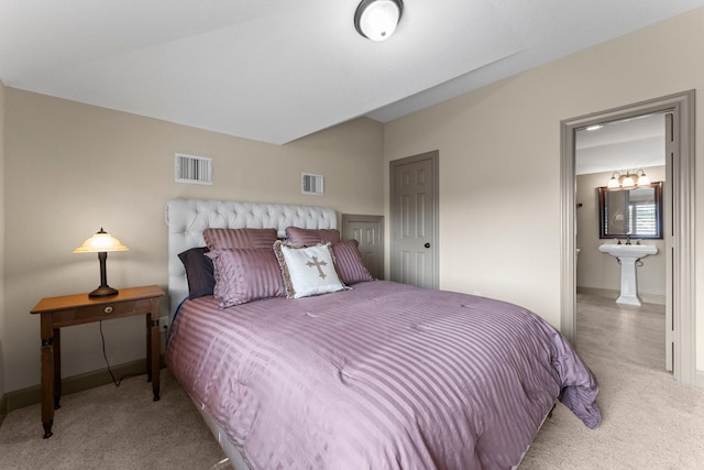 12218 Johns Enterprise Ct, Cypress, TX 77433 - bedroom featuring carpet floors and connected bathroom