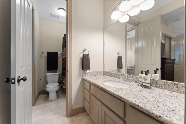 12218 Johns Enterprise Ct, Cypress, TX 77433 - full bathroom with vanity and tile patterned floors