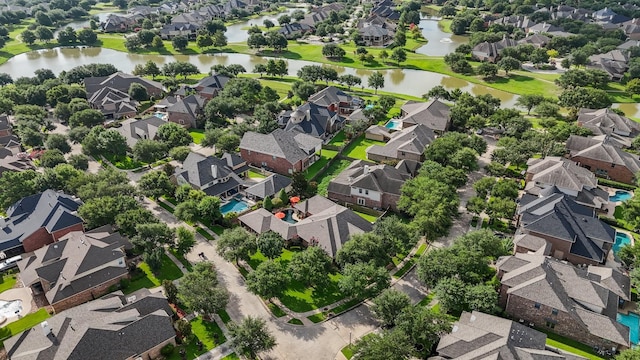 12218 Johns Enterprise Ct, Cypress, TX 77433 - aerial view of residential area featuring a large body of water