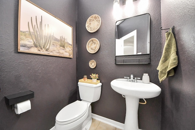 3214 Oak Park Ln, Missouri City, TX 77459 - bathroom with toilet and tile patterned flooring