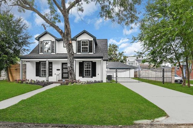 3343 Tampa St, Houston, TX 77021 - view of front facade featuring a shingled roof, covered porch, a gate, and concrete driveway