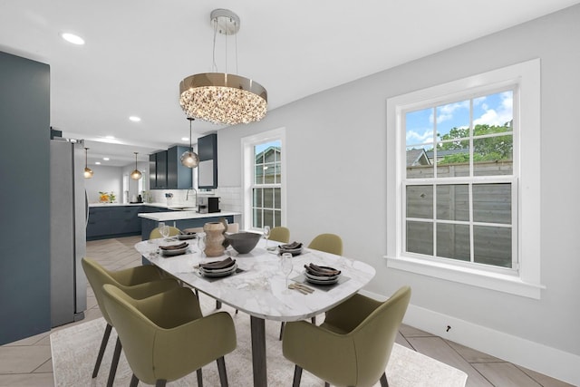3343 Tampa St, Houston, TX 77021 - dining area featuring recessed lighting and light tile patterned flooring