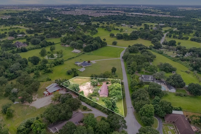 4205 Wade Rd, Brookshire, TX 77423 - aerial view of sparsely populated area featuring property boundaries highlighted