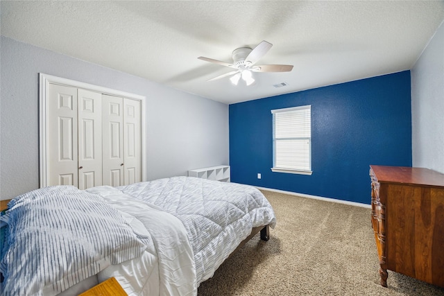 8234 Nagy Hill St, Spring, TX 77379 - carpeted bedroom featuring a closet and ceiling fan