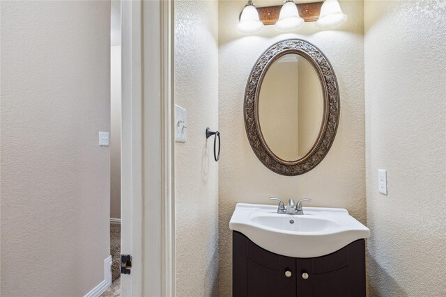 8234 Nagy Hill St, Spring, TX 77379 - bathroom with vanity and a textured wall