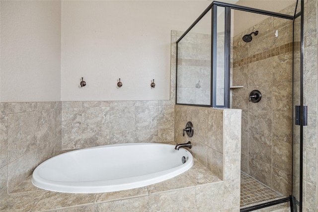 8234 Nagy Hill St, Spring, TX 77379 - bathroom featuring a bath and a stall shower